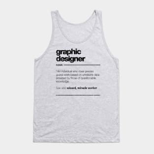 Graphic Designer Definition // Black Tank Top